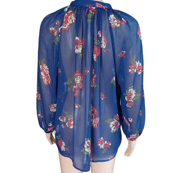 Lucky Brand Bohemian Tunic Top V Neck Size Small - Picture 11 of 12